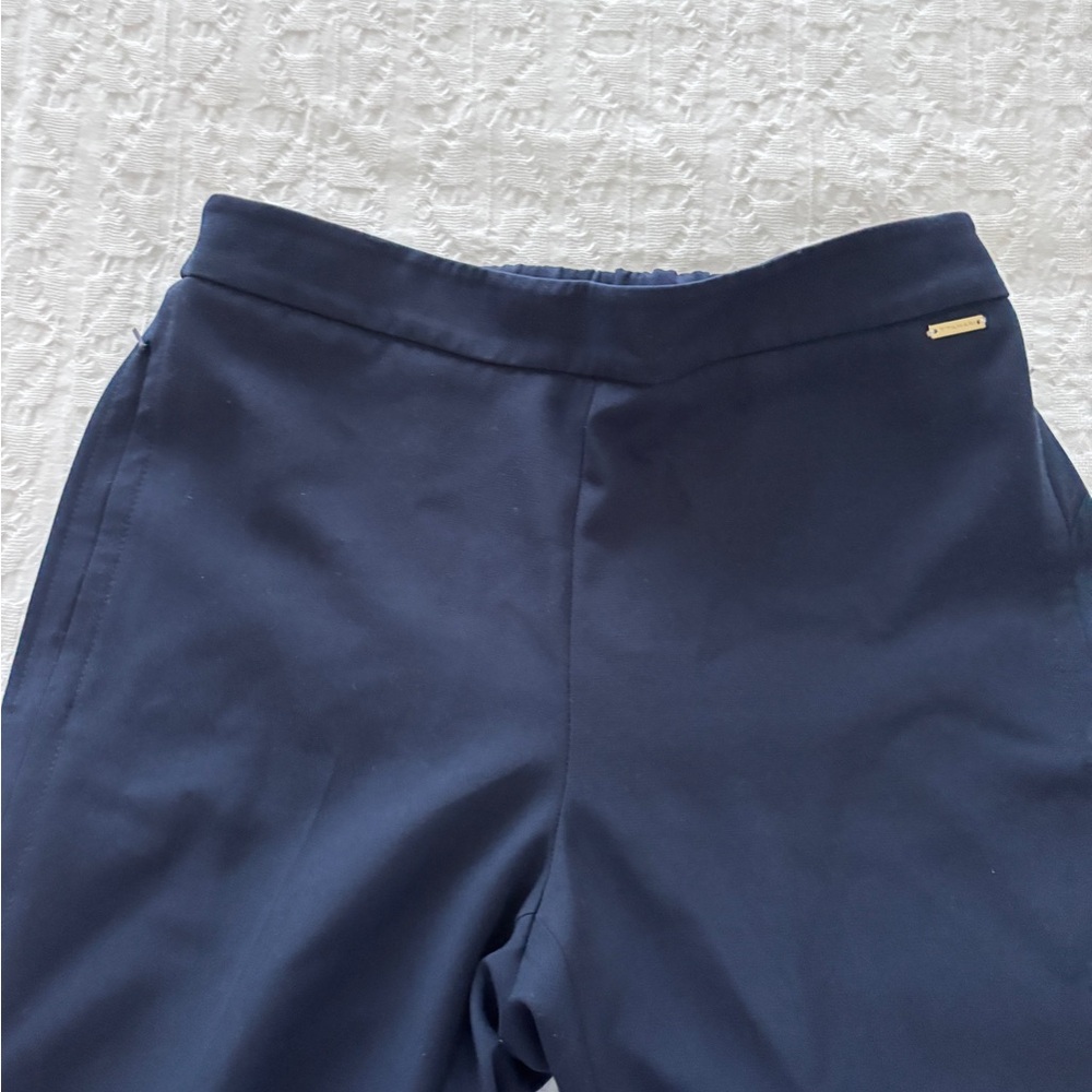 T Tahari Navy Ankle Pants